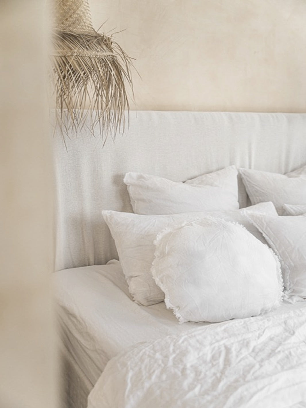 Organic White Linen Pillowcases